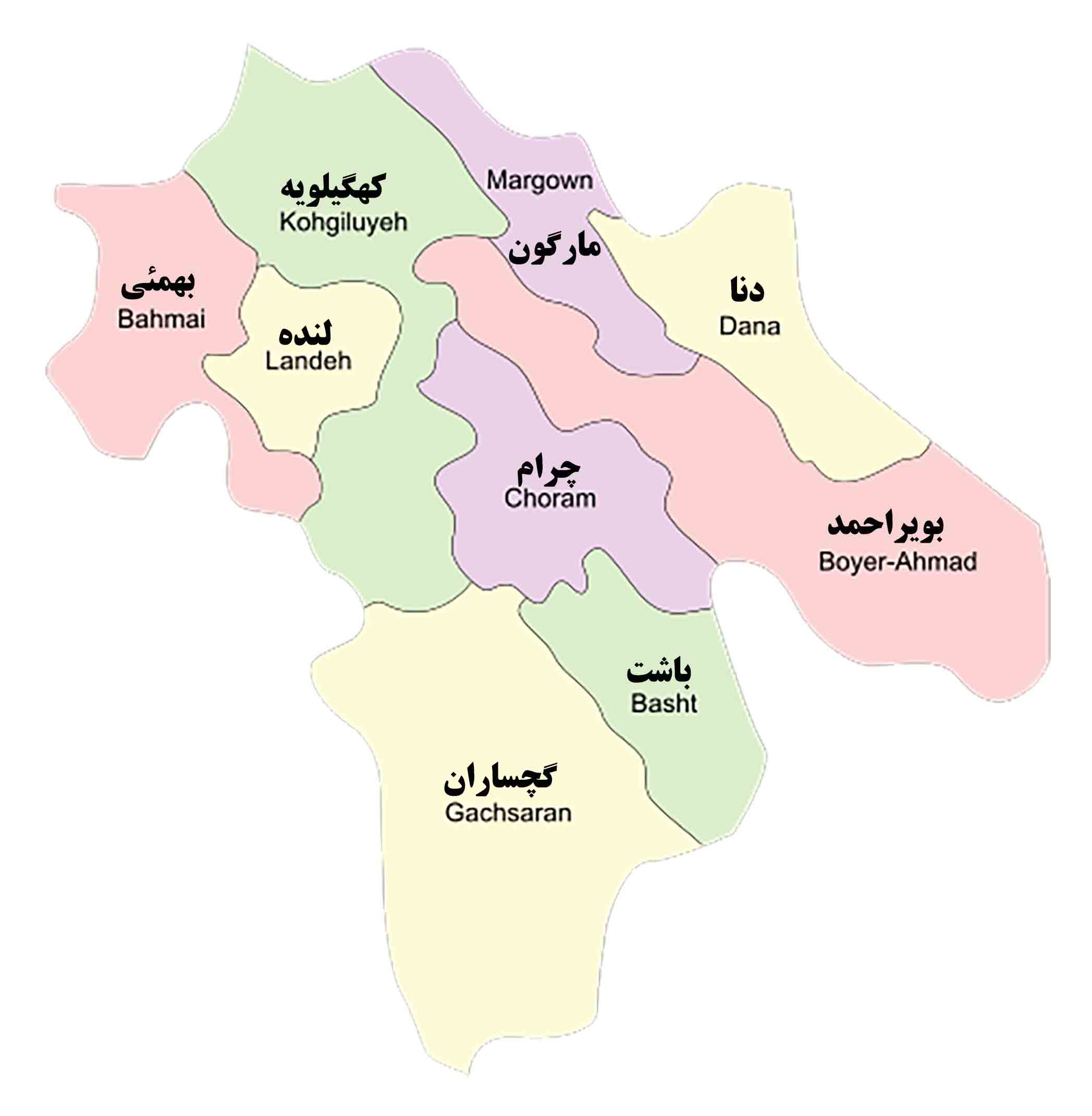 نقشه کهگیلویه