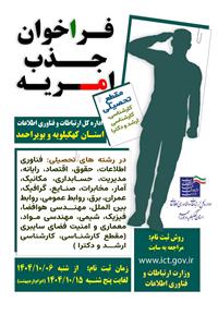 هشتمین مرحله جذب امریه سربازی وزارت ارتباطات و فناوری اطلاعات در دولت چهاردهم
